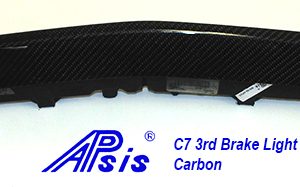 C7 14-UP Lamination Black Carbon 3rd Brake Light (Spoiler) (Core Exchange) (Starting from $298.00 + Refundable Core Charge $150.00) (High Gloss or Matte Finish)