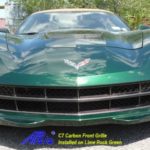 C7 14-UP Lamination Black Carbon Front Grille (Core Exchange) (Starting from $698.00 + Refundable Core Charge $300.00) (High Gloss or Matte Finish)