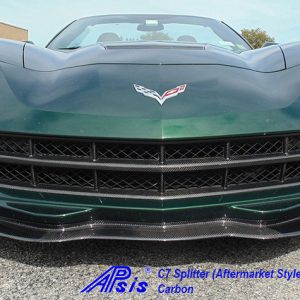 C7 14-UP Aftermarket Style Front Splitter, Matte Black (Carbon Flash, High Gloss Carbon or Matte Finish Carbon)