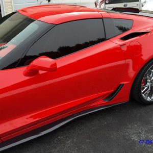 C7 Z06 14-UP, Replica Side Skirt (Fit for Regular C7 & Z06), 2 pcs/set, Matte Black (Carbon Flash, High Gloss Carbon or Matte Finish Carbon)